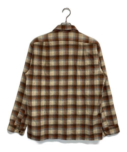 PENDLETON（ペンドルトン）PENDLETON (ペンドルトン) チェックオープンカラーシャツ ブラウン サイズ:Lの古着・服飾アイテム