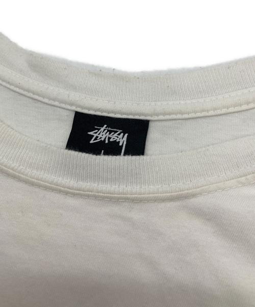 stussy（ステューシー）stussy (ステューシー) プリントTシャツ ホワイト サイズ:Lの古着・服飾アイテム