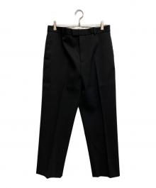 BOTTEGA VENETA（ボッテガベネタ）の古着「ウールスラックス」｜ブラック