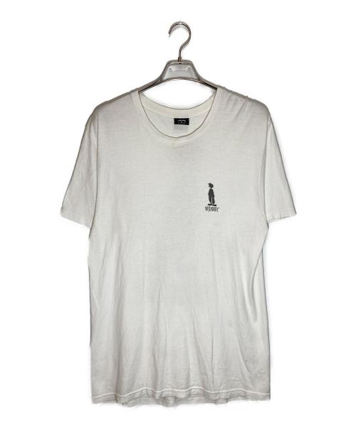 stussy（ステューシー）stussy (ステューシー) シャドーマンプリントT ホワイト サイズ:Ⅿの古着・服飾アイテム