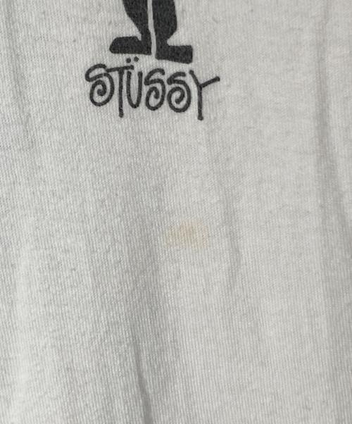stussy（ステューシー）stussy (ステューシー) シャドーマンプリントT ホワイト サイズ:Ⅿの古着・服飾アイテム