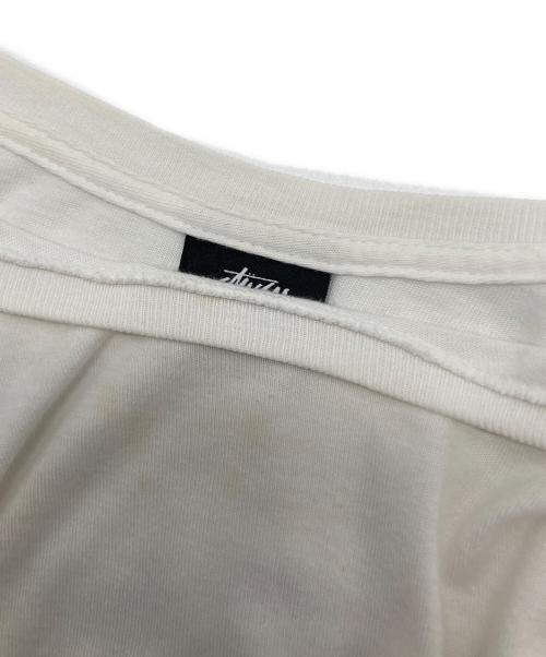stussy（ステューシー）stussy (ステューシー) シャドーマンプリントT ホワイト サイズ:Ⅿの古着・服飾アイテム