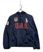 POLO RALPH LAURENポロ・ラルフローレン）の古着「フーデットナイロンジャケット」｜ネイビー