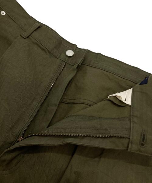 COMME des GARCONS HOMME（コムデギャルソン オム）COMME des GARCONS HOMME (コムデギャルソン オム) Cotton Twill Wide Leg Shorts グリーン サイズ:Ⅿの古着・服飾アイテム