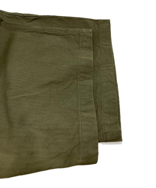 COMME des GARCONS HOMME（コムデギャルソン オム）COMME des GARCONS HOMME (コムデギャルソン オム) Cotton Twill Wide Leg Shorts グリーン サイズ:Ⅿの古着・服飾アイテム