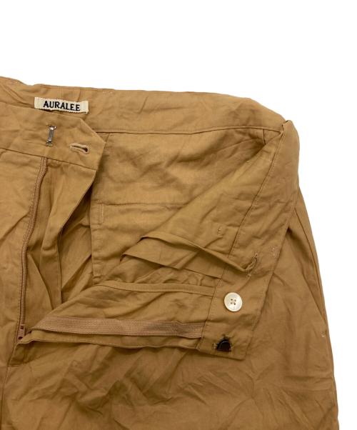 AURALEE（オーラリー）AURALEE (オーラリー) WRINKLED WASHED FINX TWILL PANTS ベージュ サイズ:4の古着・服飾アイテム