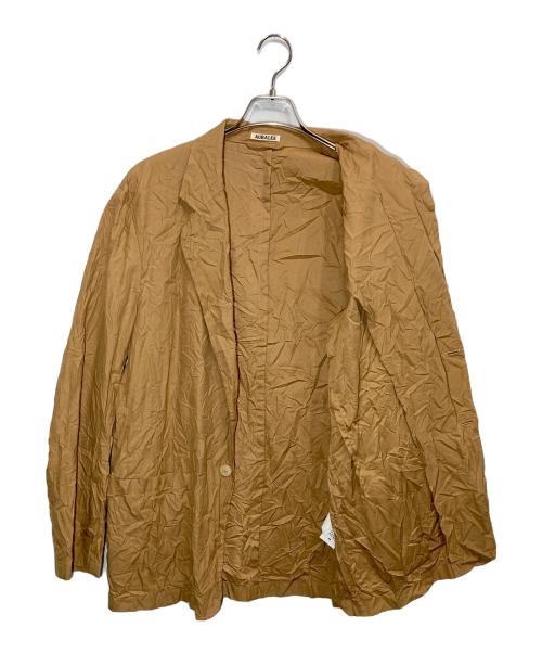 AURALEE（オーラリー）AURALEE (オーラリー) WRINKLED WASHED FINX TWILL JACKE ベージュ サイズ:4の古着・服飾アイテム