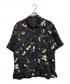 sacaiサカイ）の古着「Floral Print Shirt」｜ブラック