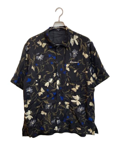 sacai（サカイ）sacai (サカイ) Floral Print Shirt ブラック サイズ:2の古着・服飾アイテム