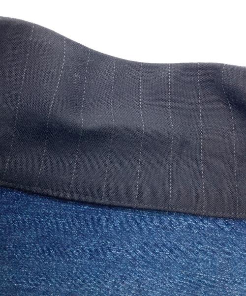 sacai（サカイ）sacai (サカイ) Chalk Stripe Bonding Jacket ネイビー サイズ:3の古着・服飾アイテム