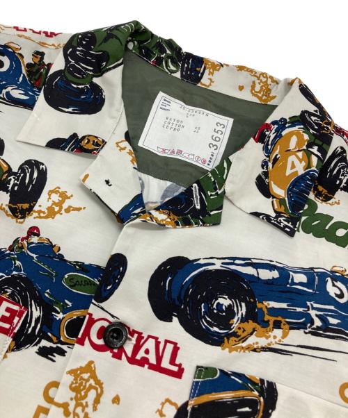 sacai（サカイ）sacai (サカイ) Car Race / Tropical Print Shirt ホワイト サイズ:3の古着・服飾アイテム