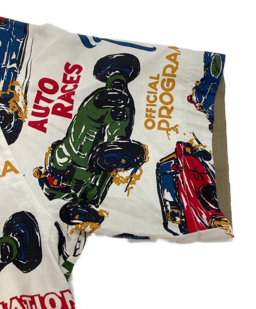 sacai（サカイ）sacai (サカイ) Car Race / Tropical Print Shirt ホワイト サイズ:3の古着・服飾アイテム