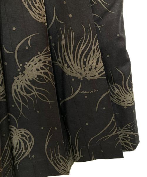 sacai（サカイ）sacai (サカイ) ベルテッドプリーツハーフパンツ ブラック サイズ:2の古着・服飾アイテム