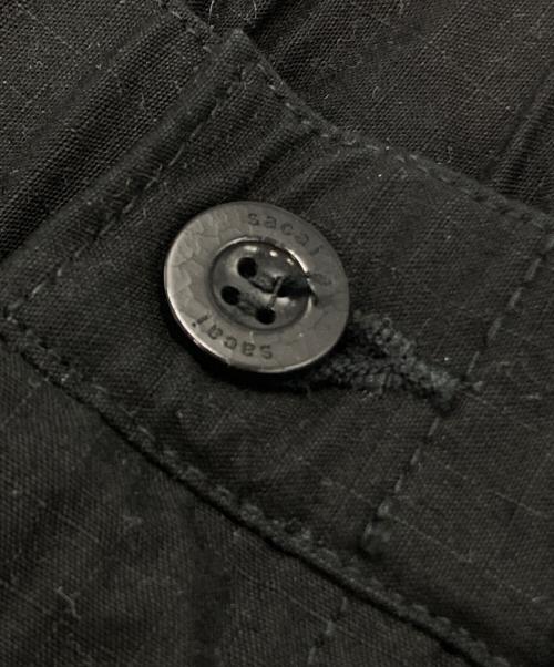 sacai（サカイ）sacai (サカイ) RipStop trouser. ブラック サイズ:3の古着・服飾アイテム