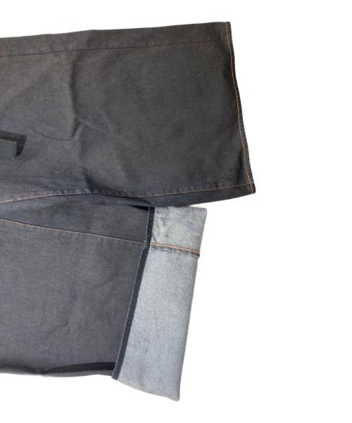 sacai（サカイ）sacai (サカイ) BELTEED BAGGY FLAIR DENIM PANTS インディゴ サイズ:1の古着・服飾アイテム