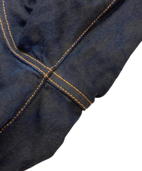 sacai（サカイ）sacai (サカイ) BELTEED BAGGY FLAIR DENIM PANTS インディゴ サイズ:1の古着・服飾アイテム