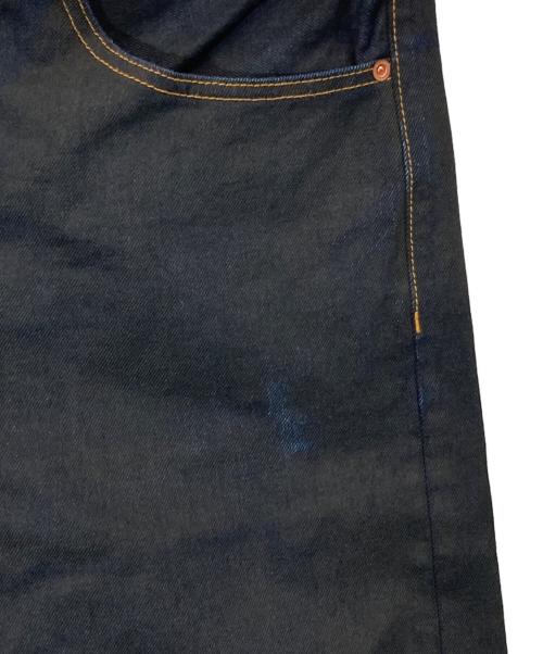 sacai（サカイ）sacai (サカイ) BELTEED BAGGY FLAIR DENIM PANTS インディゴ サイズ:1の古着・服飾アイテム