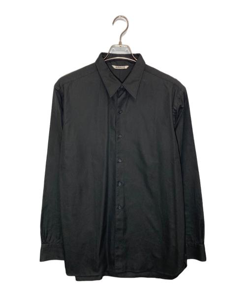 AURALEE（オーラリー）AURALEE (オーラリー) FINX SHUTTLE OX SHIRTS ブラック サイズ:5の古着・服飾アイテム