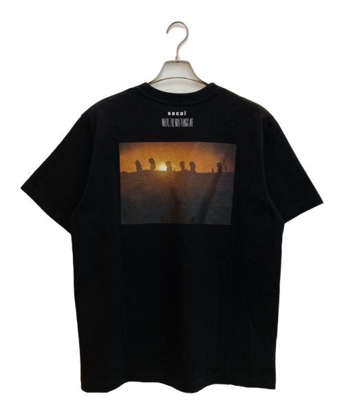 sacai（サカイ）sacai (サカイ) WHERE THE WILD THINGS ARE Tee ブラック サイズ:4の古着・服飾アイテム