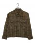 SOPHNET.（ソフネット）の古着「TWEED COTTON CHECK CPO SHIRT」｜ブラウン