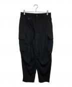 SOPHNET.ソフネット）の古着「WASHER WOOL MILITARY CARGO PANTS」｜ブラック