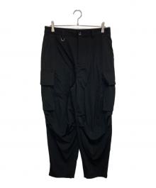 SOPHNET.（ソフネット）の古着「WASHER WOOL MILITARY CARGO PANTS」｜ブラック