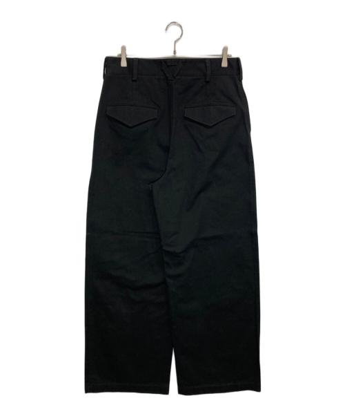 BOTTEGA VENETA（ボッテガベネタ）BOTTEGA VENETA (ボッテガベネタ) ウールツイルロングパンツ ブラック サイズ:48の古着・服飾アイテム