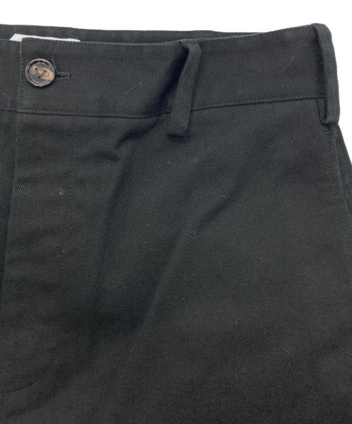 BOTTEGA VENETA（ボッテガベネタ）BOTTEGA VENETA (ボッテガベネタ) ウールツイルロングパンツ ブラック サイズ:48の古着・服飾アイテム