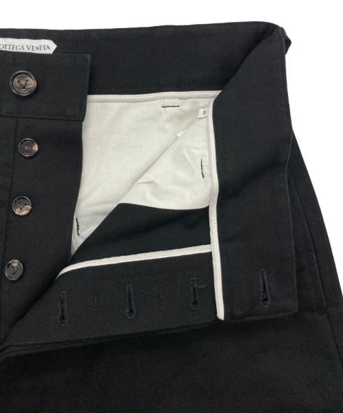 BOTTEGA VENETA（ボッテガベネタ）BOTTEGA VENETA (ボッテガベネタ) ウールツイルロングパンツ ブラック サイズ:48の古着・服飾アイテム