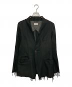 BED J.W. FORDベッドフォード）の古着「Lapel less jacket」｜ブラック