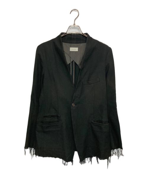 BED J.W. FORD（ベッドフォード）BED J.W. FORD (ベッドフォード) Lapel less jacket ブラック サイズ:1の古着・服飾アイテム