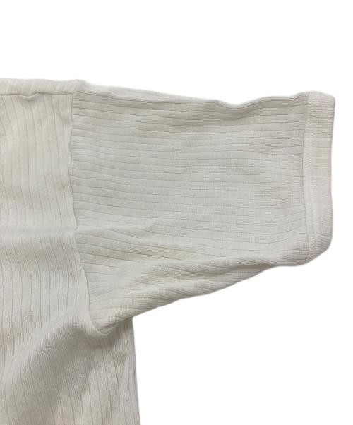 Maison Margiela（メゾンマルジェラ）Maison Margiela (メゾンマルジェラ) リブカットソー ベージュ サイズ:50の古着・服飾アイテム