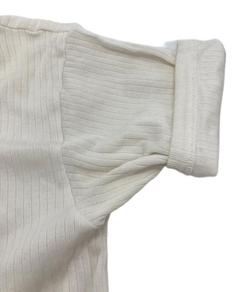 Maison Margiela（メゾンマルジェラ）Maison Margiela (メゾンマルジェラ) リブカットソー ベージュ サイズ:50の古着・服飾アイテム