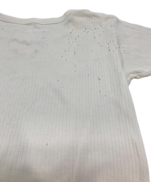 Maison Margiela（メゾンマルジェラ）Maison Margiela (メゾンマルジェラ) リブカットソー ベージュ サイズ:50の古着・服飾アイテム