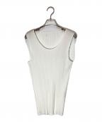 PLEATS PLEASEプリーツプリーズ）の古着「プリーツブラウス」｜ホワイト