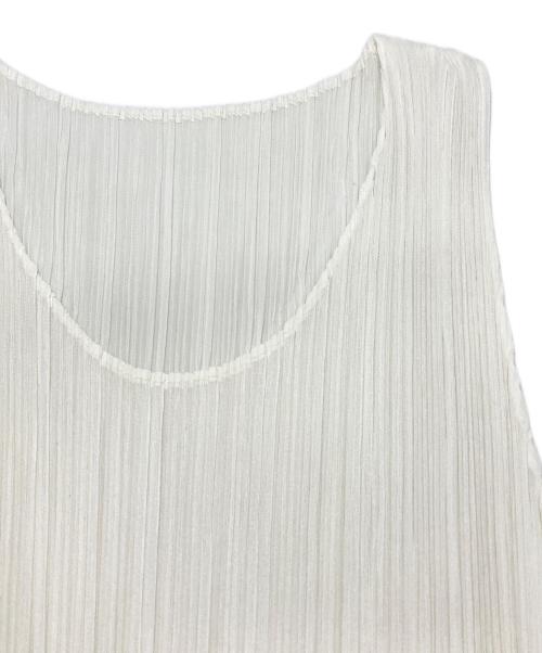 PLEATS PLEASE（プリーツプリーズ）PLEATS PLEASE (プリーツプリーズ) プリーツブラウス ホワイト サイズ:4の古着・服飾アイテム