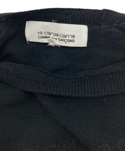 10 corso como（ディエチ コルソコモ）10 corso como (ディエチ コルソコモ) COMME des GARCONS (コムデギャルソン) ナンバリングプリントニット ブラック サイズ:Mの古着・服飾アイテム