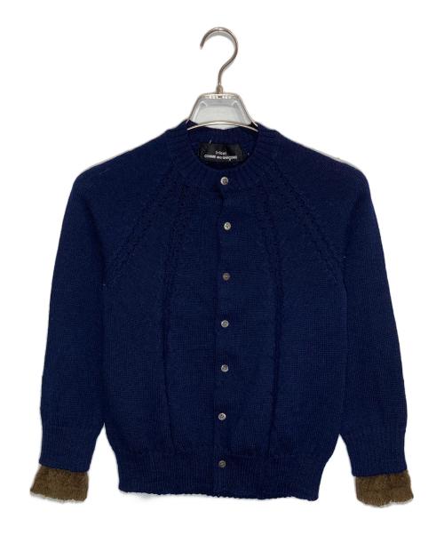 tricot COMME des GARCONS（トリココムデギャルソン）tricot COMME des GARCONS (トリココムデギャルソン) デザインカーディガン ネイビー サイズ:下記参照の古着・服飾アイテム