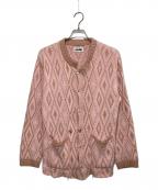 MAGLIANOマリアーノ）の古着「アーガイルデザインカーディガン」｜ピンク