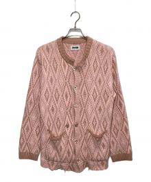 MAGLIANO（マリアーノ）の古着「アーガイルデザインカーディガン」｜ピンク