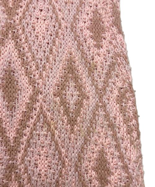 MAGLIANO（マリアーノ）MAGLIANO (マリアーノ) アーガイルデザインカーディガン ピンク サイズ:Mの古着・服飾アイテム