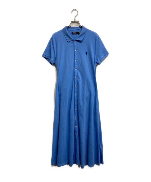 POLO RALPH LAUREN（ポロ・ラルフローレン）POLO RALPH LAUREN (ポロ・ラルフローレン) ポロシャツワンピース ブルー サイズ:Lの古着・服飾アイテム