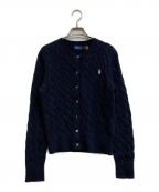 POLO RALPH LAURENポロ・ラルフローレン）の古着「コットンケーブルカーディガン」｜ネイビー
