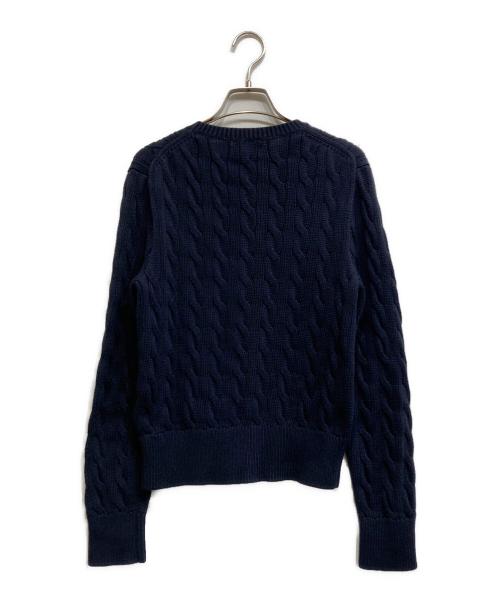 POLO RALPH LAUREN（ポロ・ラルフローレン）POLO RALPH LAUREN (ポロ・ラルフローレン) コットンケーブルカーディガン ネイビー サイズ:Lの古着・服飾アイテム