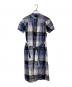 BLUE LABEL CRESTBRIDGE（ブルーレーベルクレストブリッジ）の古着「チェックドビーシャツワンピース」｜パープル×ブルー