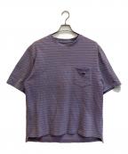 THE NORTHFACE PURPLELABELザ・ノースフェイス パープルレーベル）の古着「Moss Stitch Field H/S Pocket Tee」｜ブルー