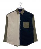 THE NORTHFACE PURPLELABELザ・ノースフェイス パープルレーベル）の古着「Organic Cotton Corduroy Panel Big Shirt」｜マルチカラー