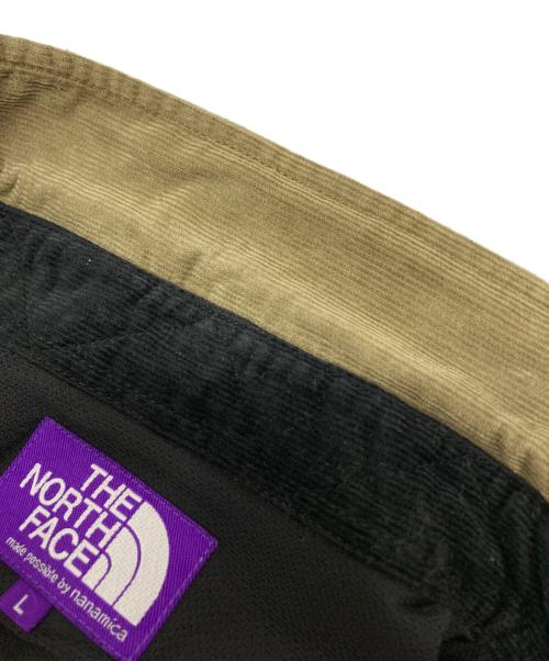 THE NORTHFACE PURPLELABEL（ザ・ノースフェイス パープルレーベル）THE NORTHFACE PURPLELABEL (ザ・ノースフェイス パープルレーベル) Organic Cotton Corduroy Panel Big Shirt マルチカラー サイズ:Lの古着・服飾アイテム