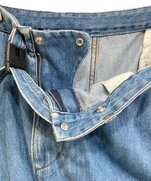 THE NORTHFACE PURPLELABEL（ザ・ノースフェイス パープルレーベル）THE NORTHFACE PURPLELABEL (ザ・ノースフェイス パープルレーベル) Denim Wide Tapered Pants ブルー サイズ:34の古着・服飾アイテム