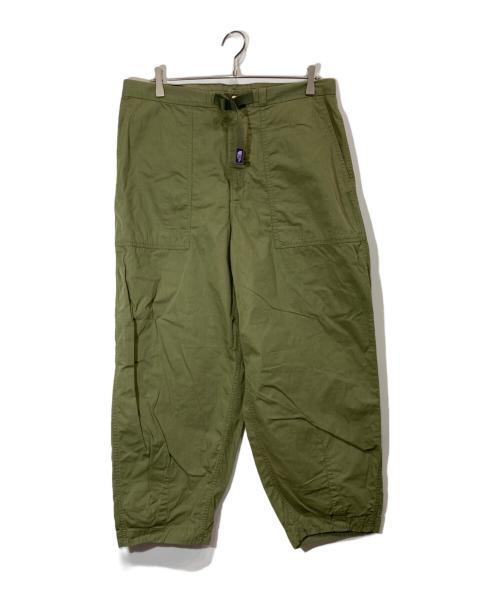 THE NORTHFACE PURPLELABEL（ザ・ノースフェイス パープルレーベル）THE NORTHFACE PURPLELABEL (ザ・ノースフェイス パープルレーベル) Ripstop Wide Cropped Pants カーキ サイズ:34の古着・服飾アイテム